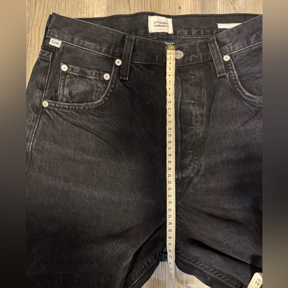 Citizens Of Humanity Black Wide Leg Jeans - Picture 14 of 16